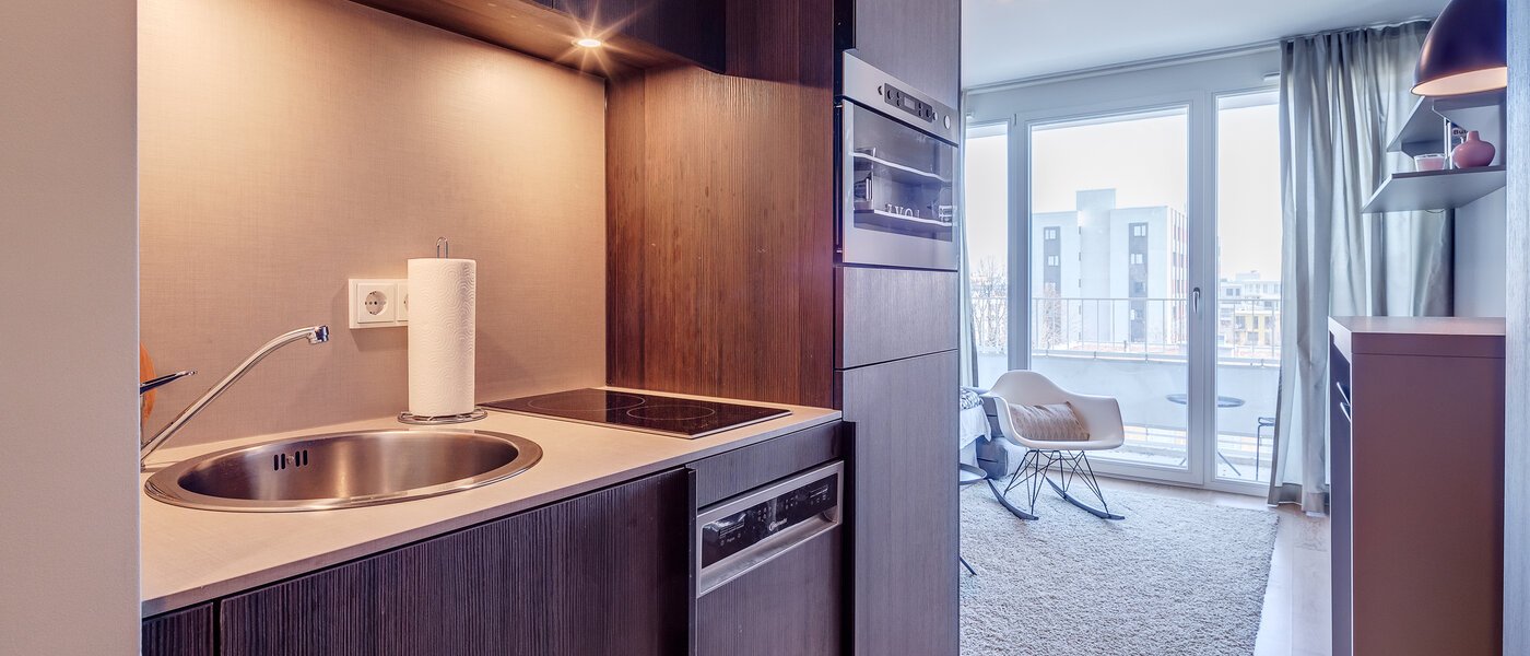 квартира München Schwabing-West 02 кухня 11438