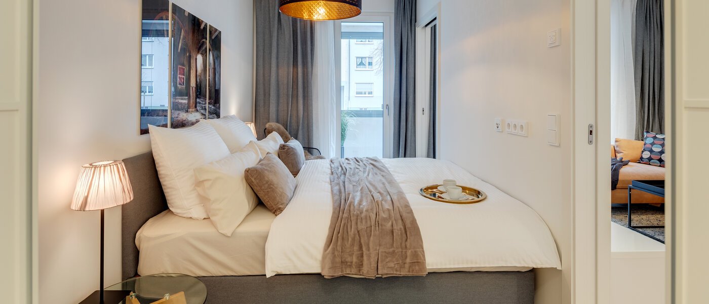 квартира München Bogenhausen 01 спальная комната 11481