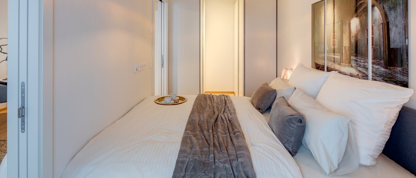 квартира München Bogenhausen 02 спальная комната 11481