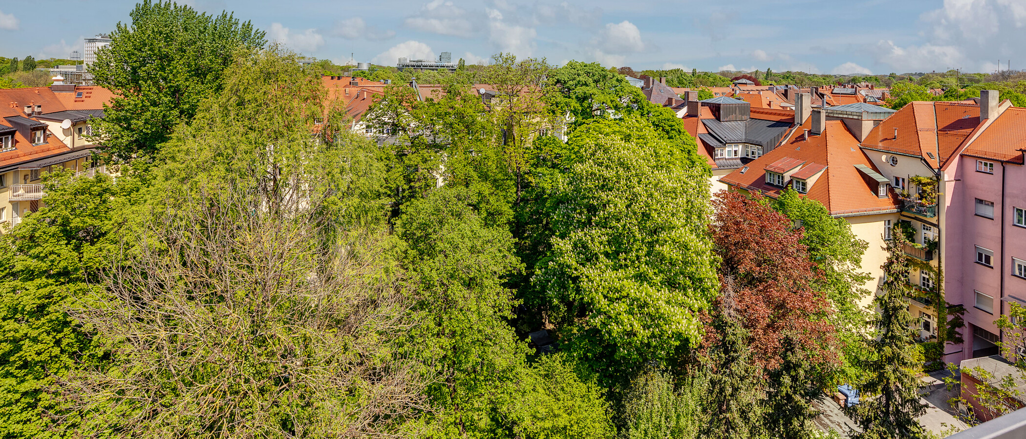 квартира München Altbogenhausen 01 вид из окна 11531