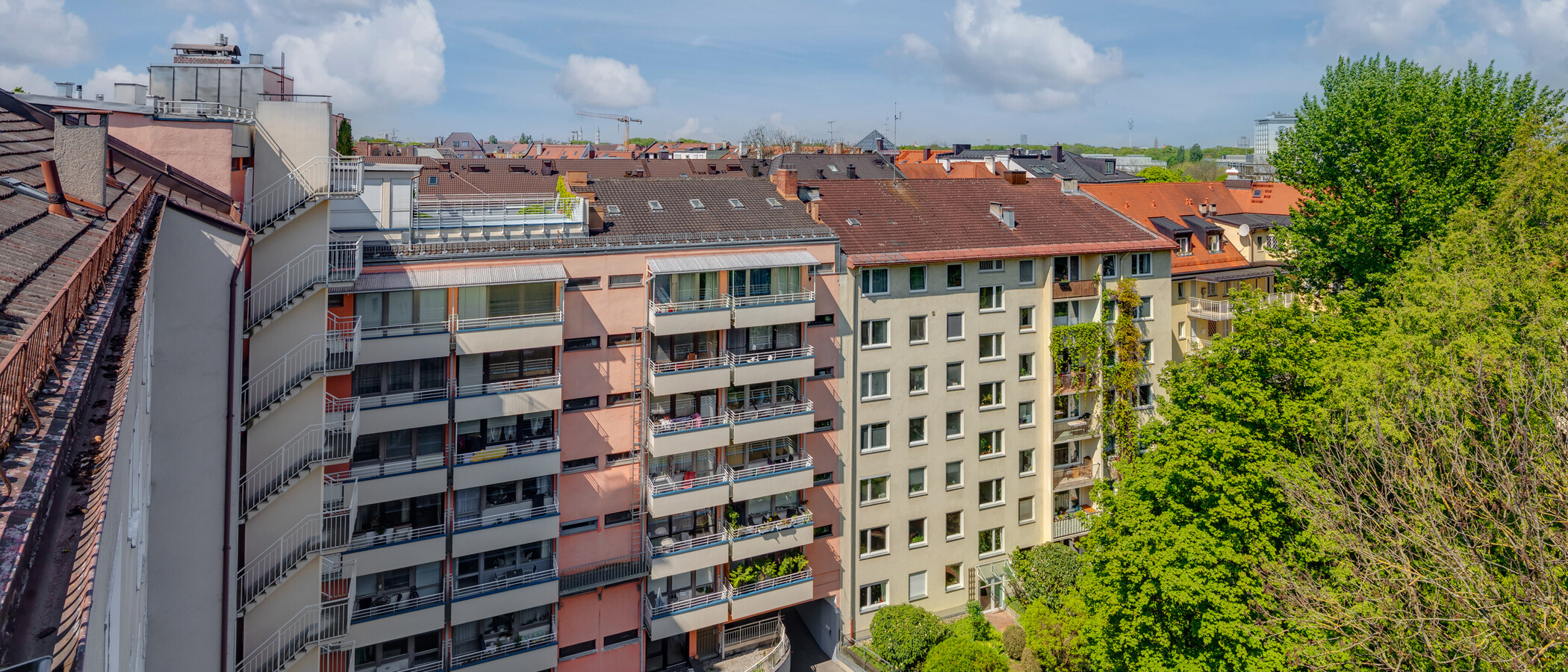 квартира München Altbogenhausen 02 вид из окна 11531