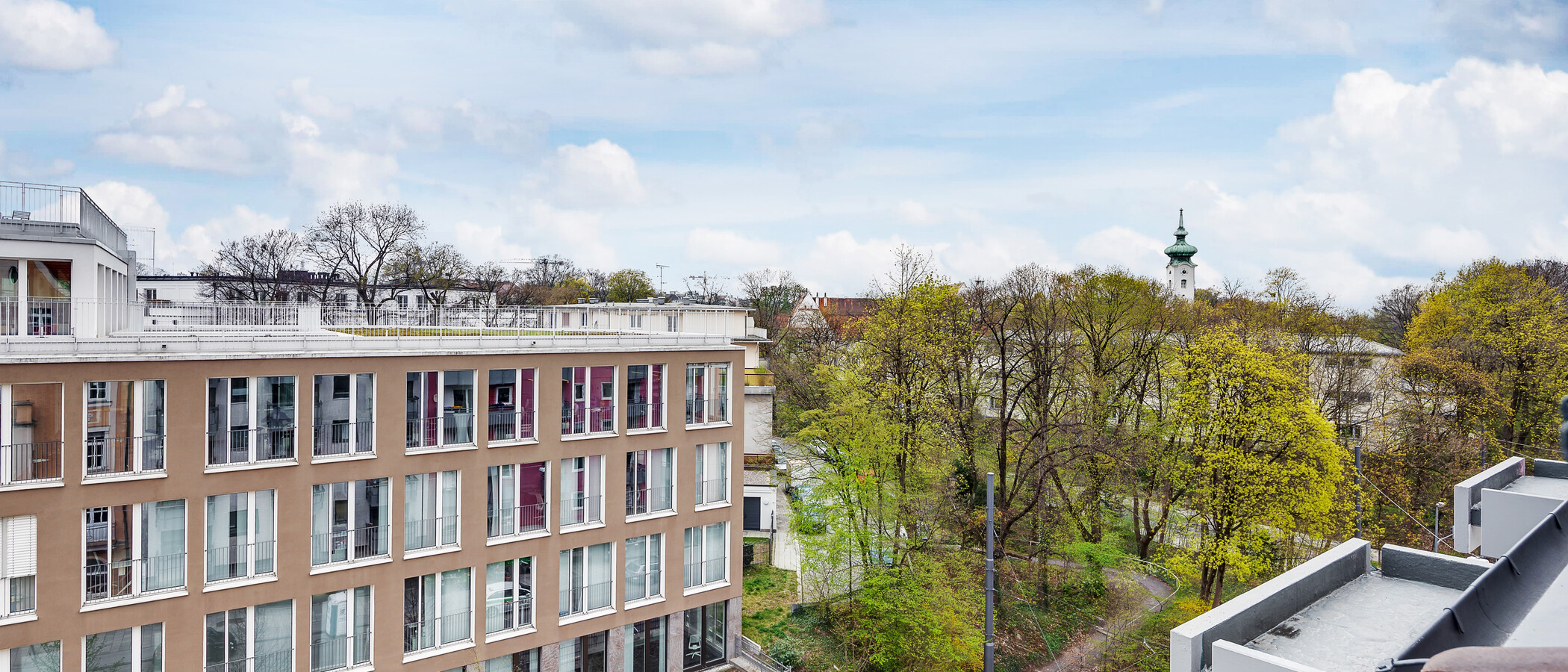 квартира München Altbogenhausen 05 вид из окна 11532