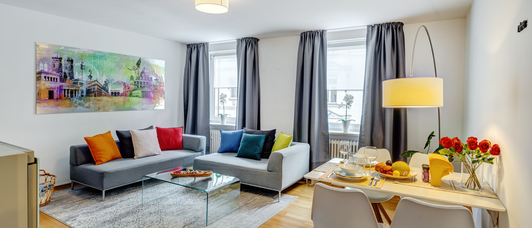 квартира München Lehel 01 гостиная 11536