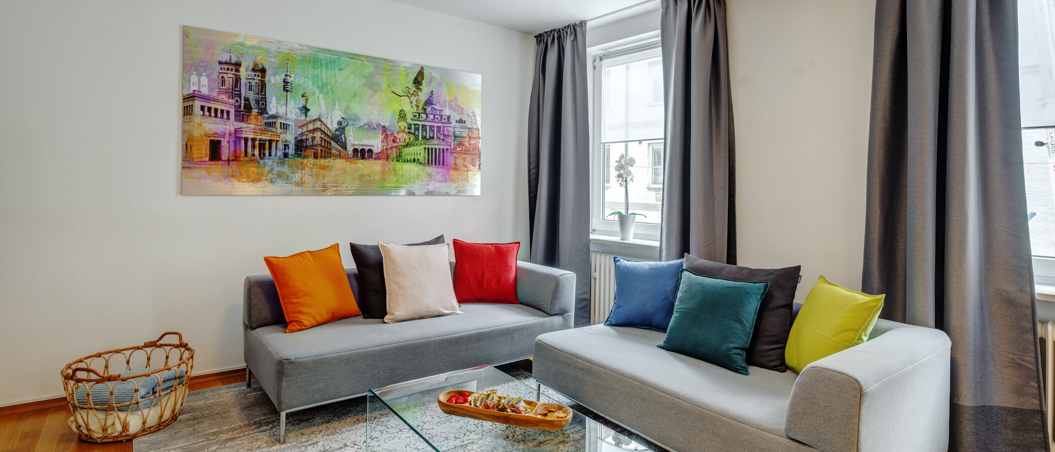 квартира München Lehel 02 гостиная 11536