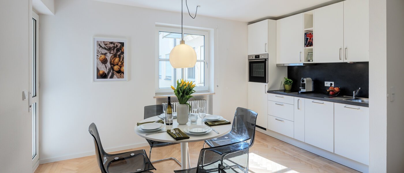 квартира München Schwabing-Nord (zw. Leopoldstraße & Englischen Garten) 02 кухня 11551