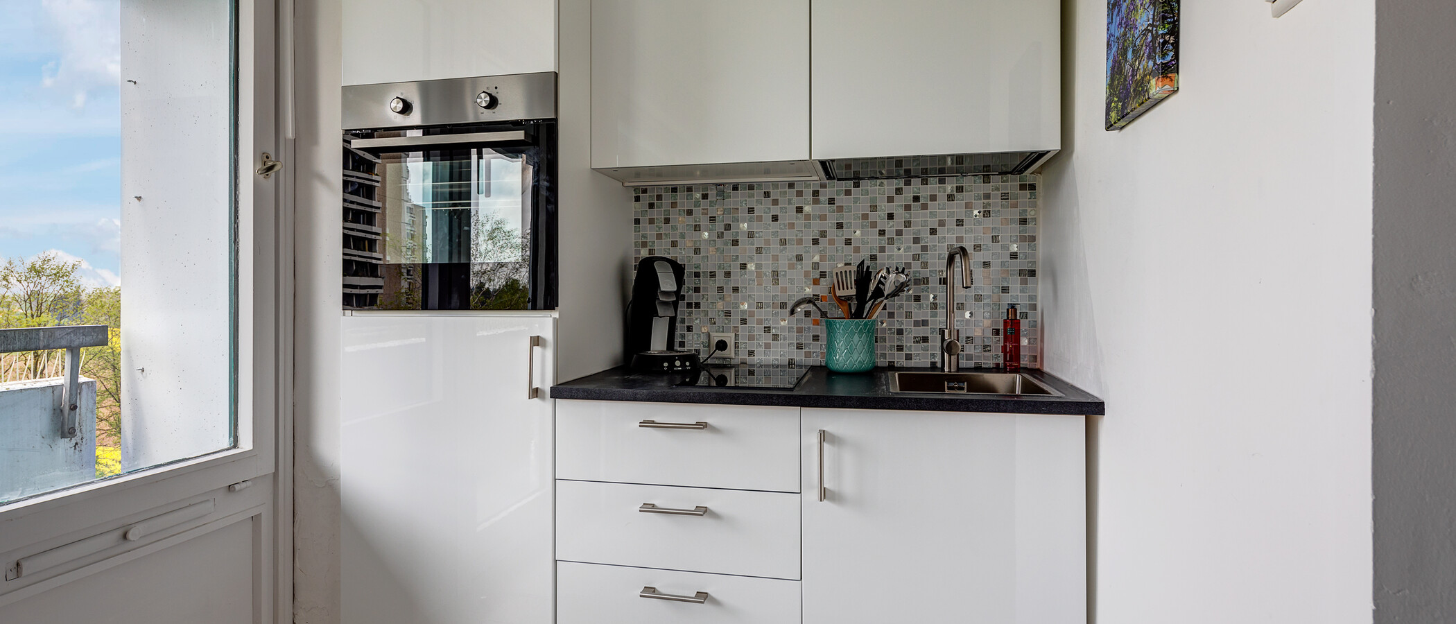 квартира München Parkstadt Solln 01 кухня 11555