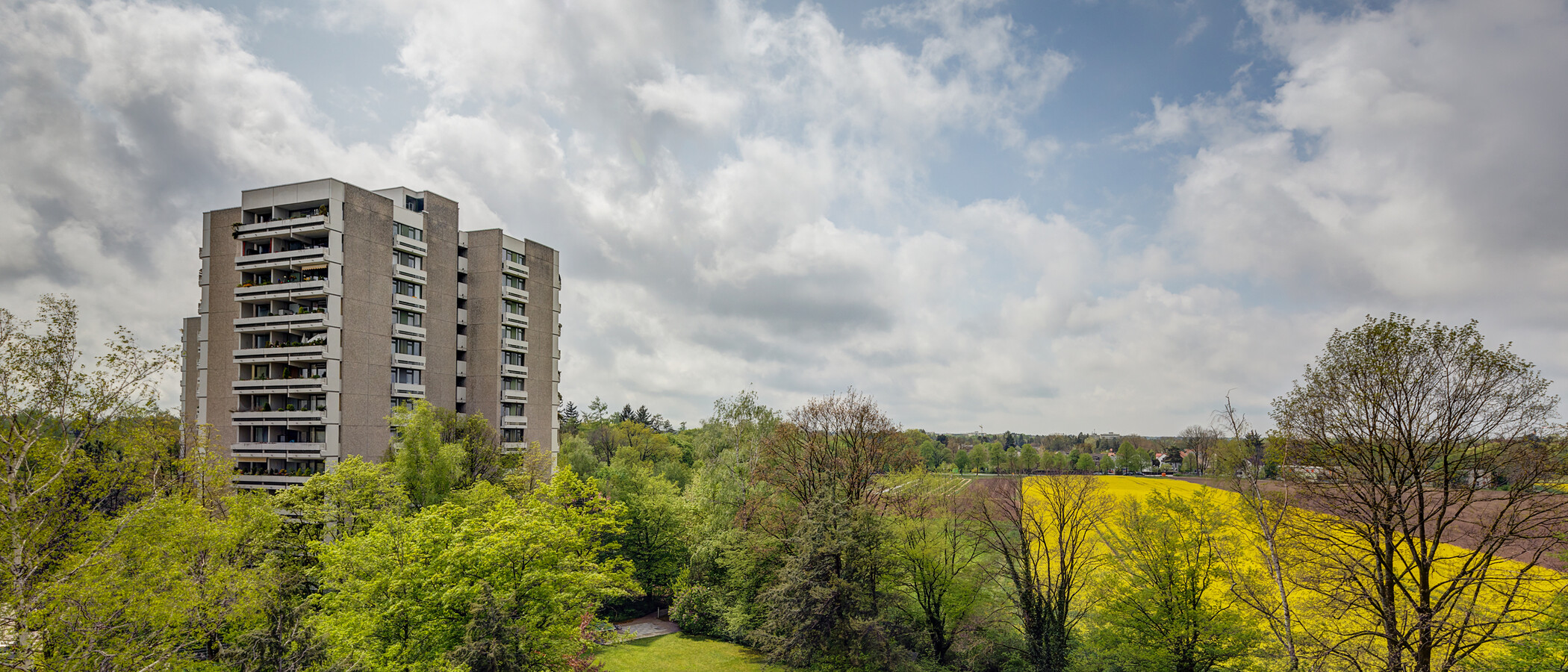 квартира München Parkstadt Solln 02 вид из окна 11555