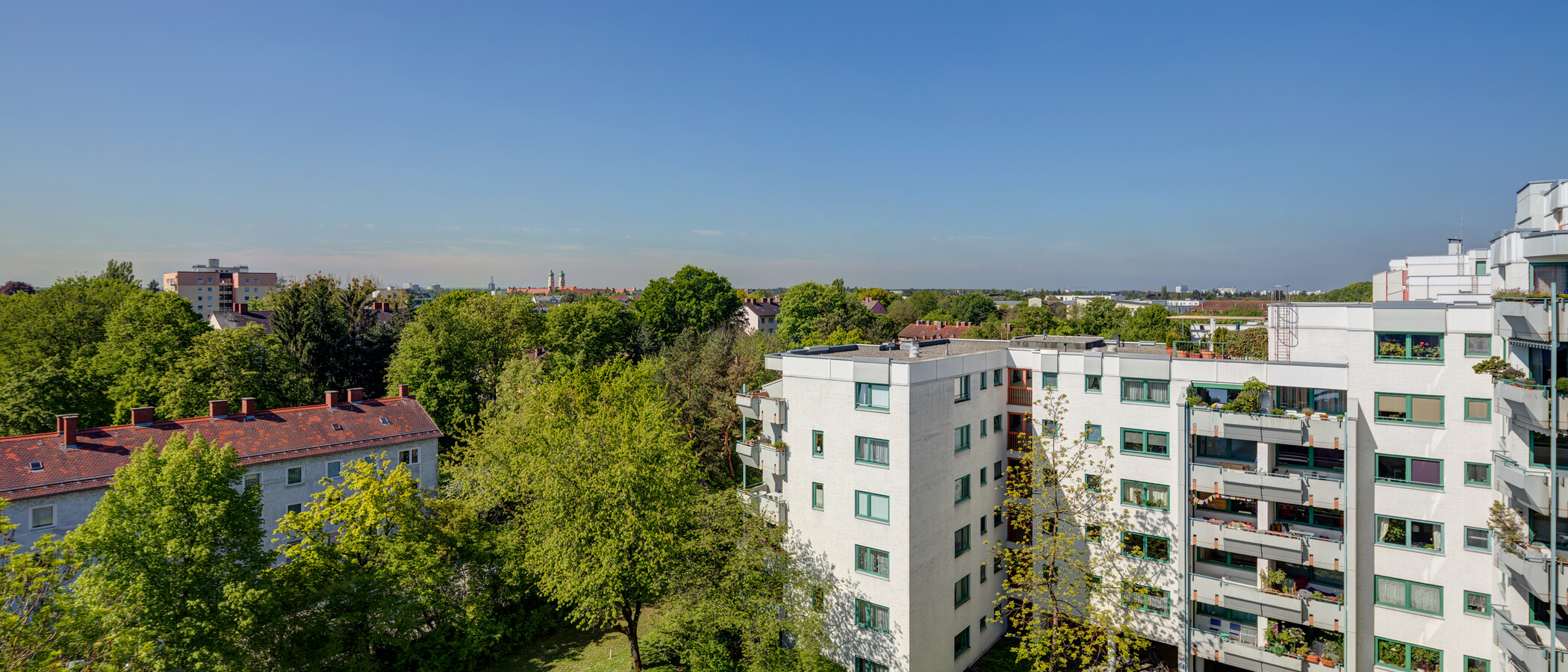 квартира München Sendling-Westpark 01 вид из окна 11577