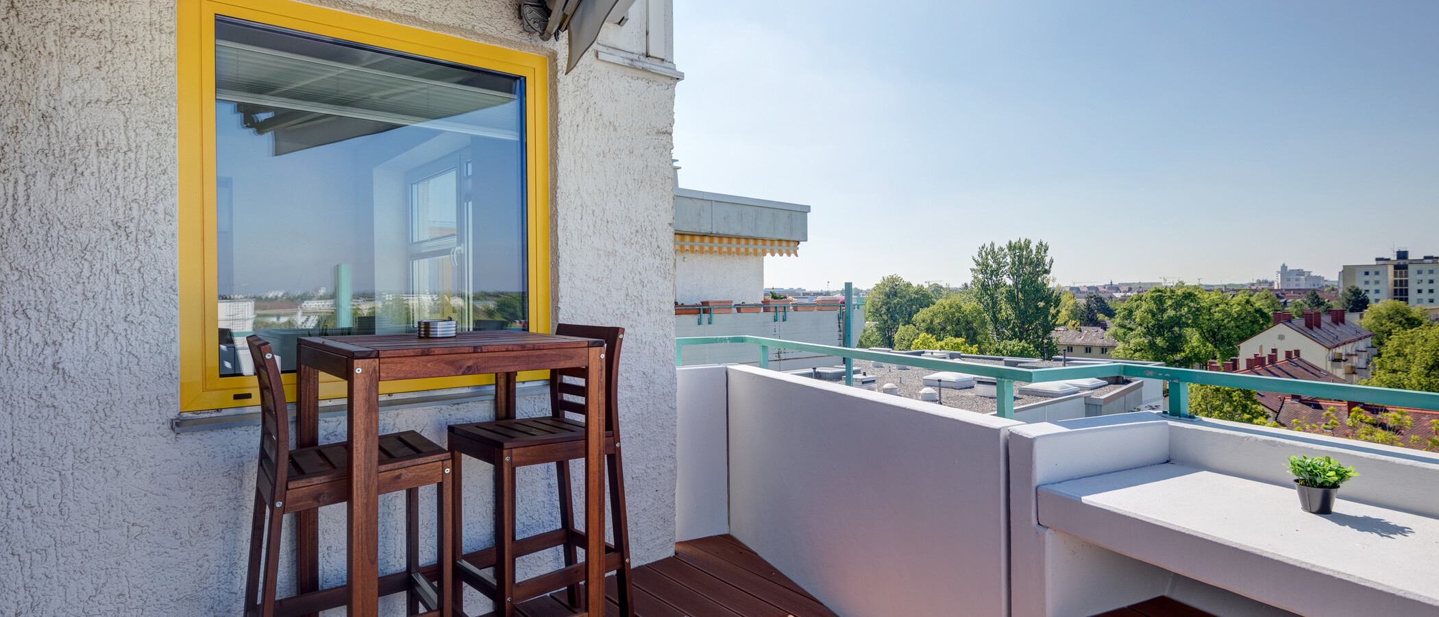 квартира München Sendling-Westpark 02 терраса с крышей 11577