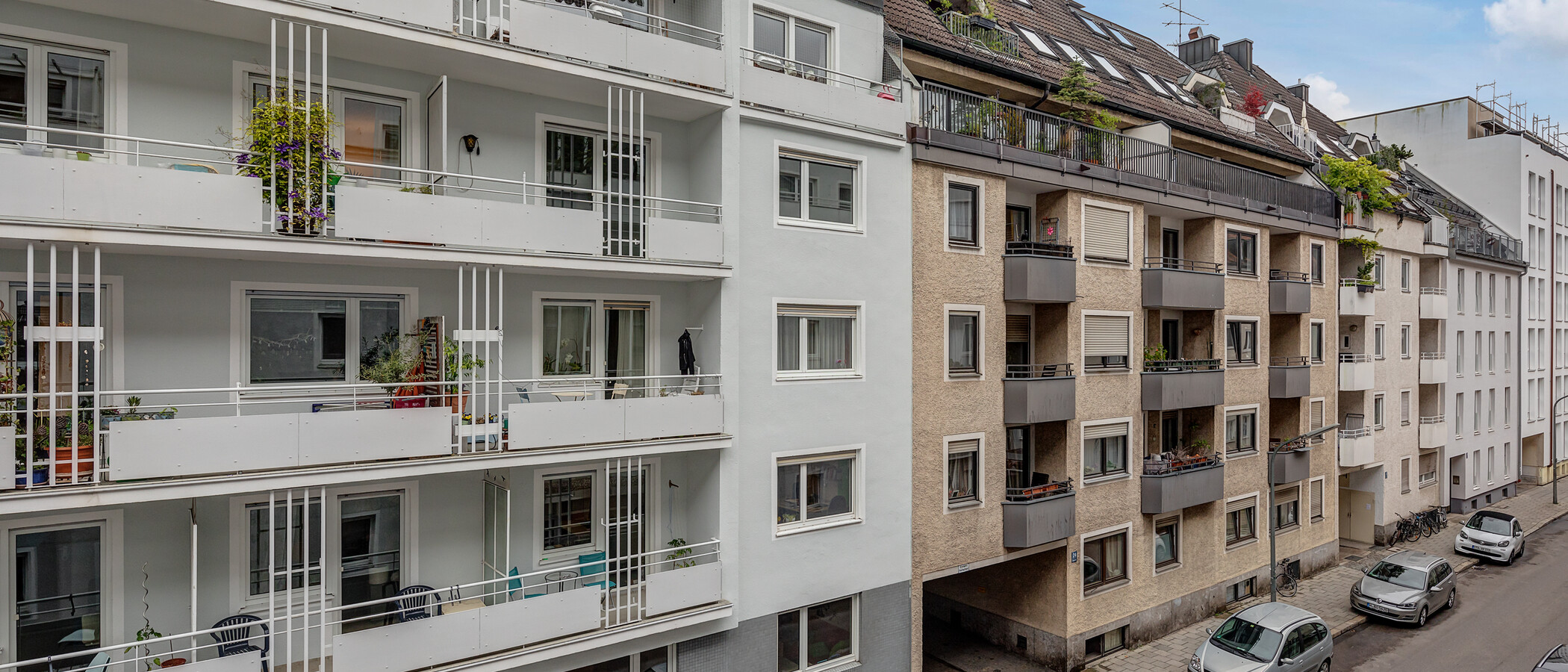 квартира München Schwabing-West (rund um den Hohenzollernplatz) 02 вид из окна 11583
