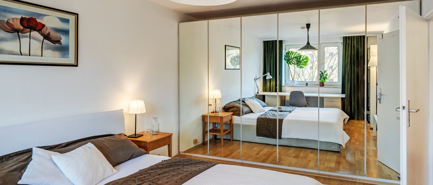 квартира München Parkstadt Bogenhausen 01 спальная комната 1160