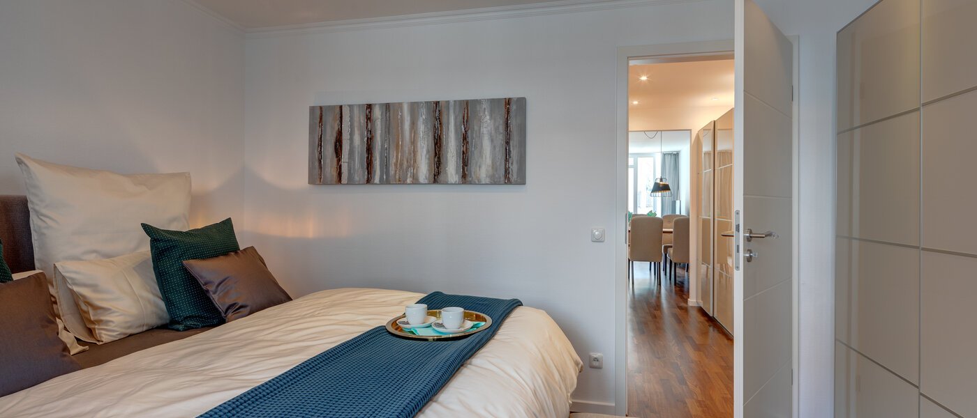 квартира München Schwabing (rechts der Leopoldstraße) 03 спальная комната 11606