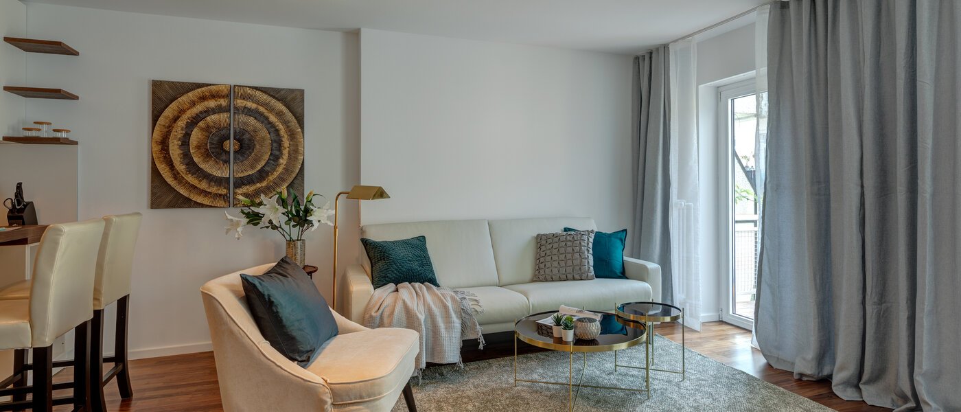 квартира München Schwabing (rechts der Leopoldstraße) 02 жилое пространство 11606