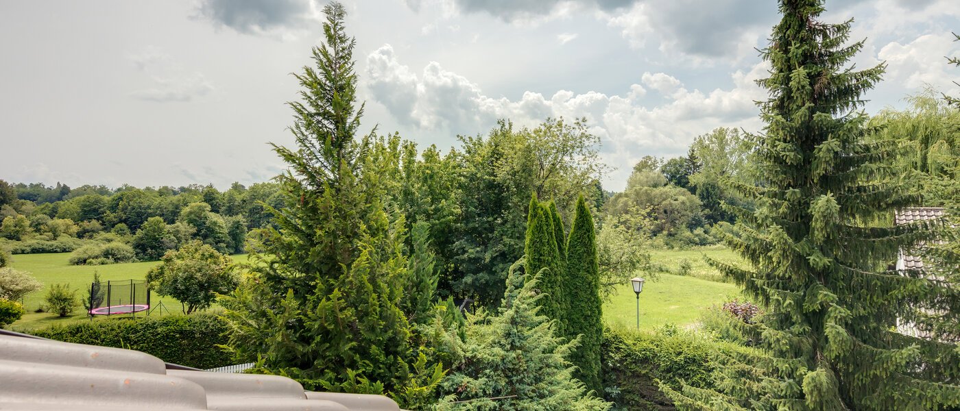 мансардная квартира Feldafing Tutzing 02 вид из окна 11697