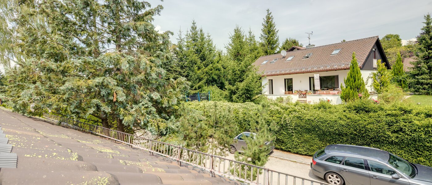 мансардная квартира Feldafing Tutzing 04 вид из окна 11697