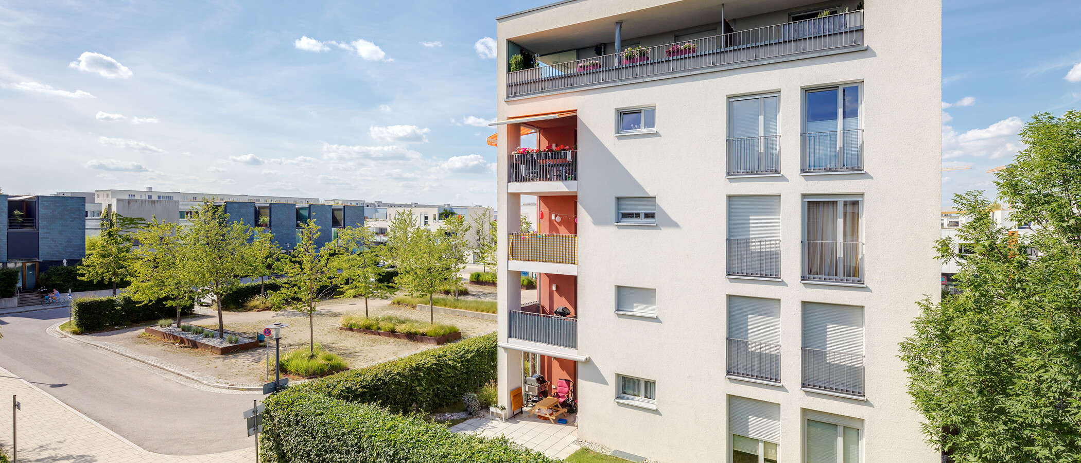 квартира München Messestadt Riem 03 вид из окна 11711