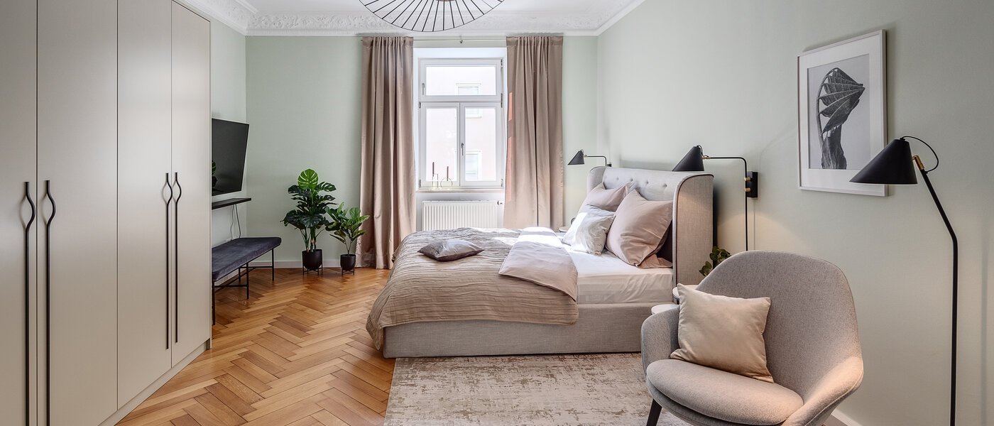 квартира München Haidhausen 01 спальная комната 11821