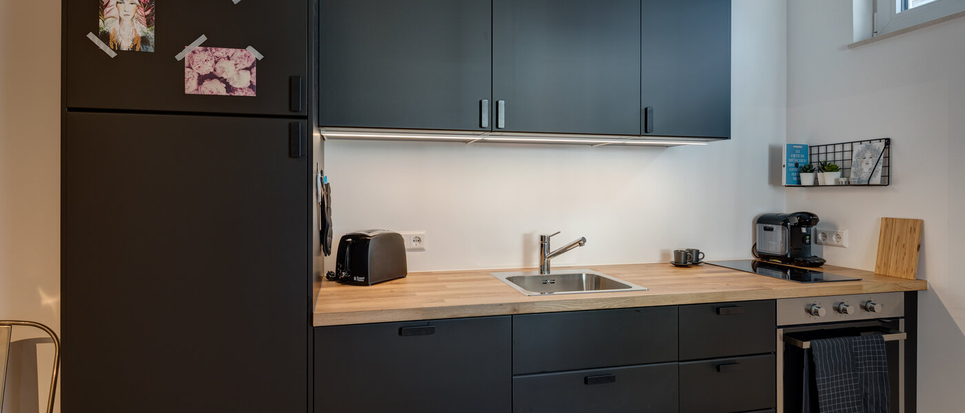 квартира München Neuhausen 01 кухня 11862