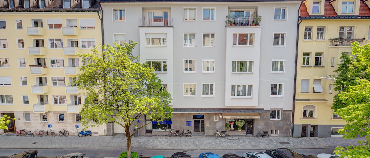 квартира München Schwabing-West (rund um den Hohenzollernplatz) 02 вид из окна 1187