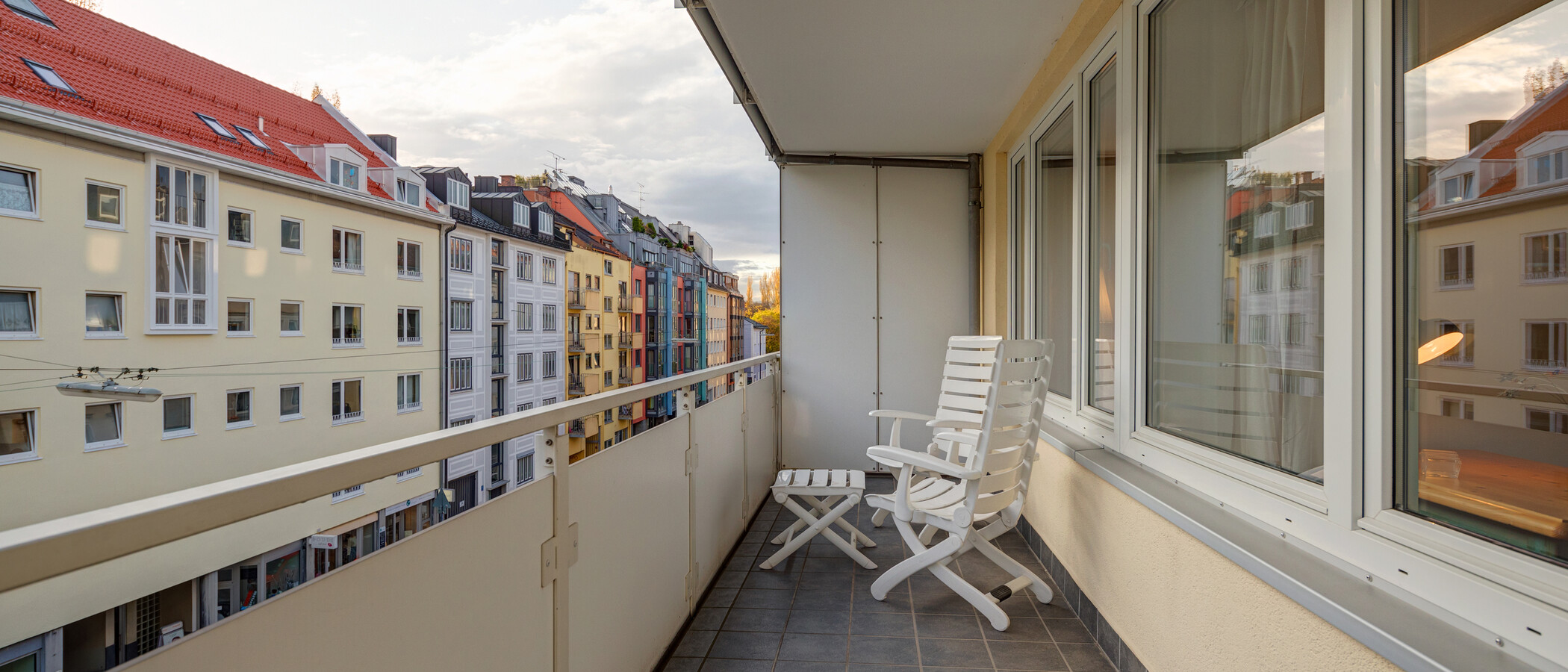 квартира München Schwabing (links der Leopoldstraße) 03 балкон 11895