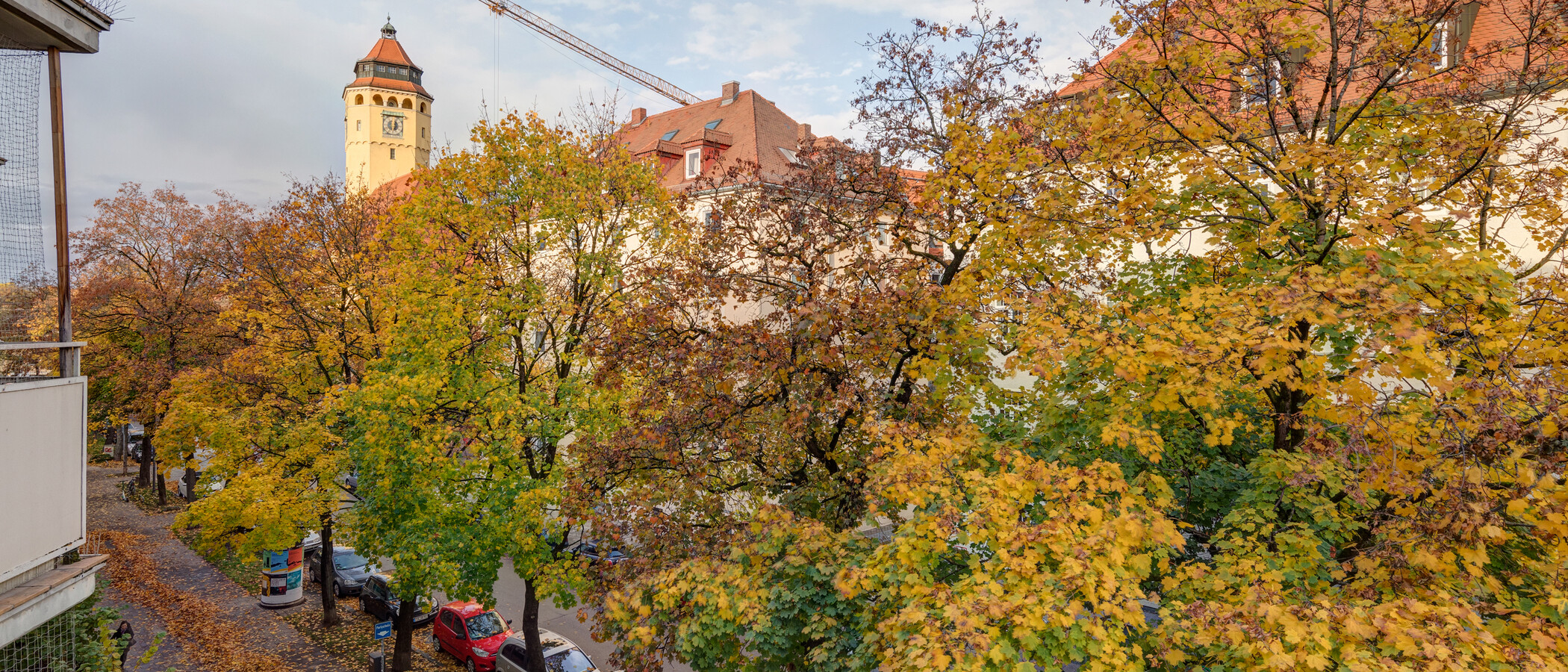 квартира München Schwabing (links der Leopoldstraße) 02 вид из окна 11895
