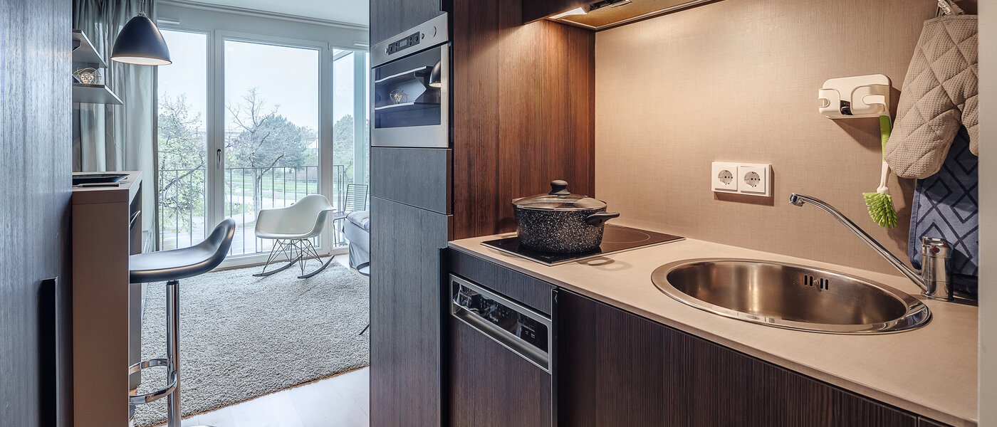 квартира München Schwabing-West (rund um den Hohenzollernplatz) 01 кухня 11899