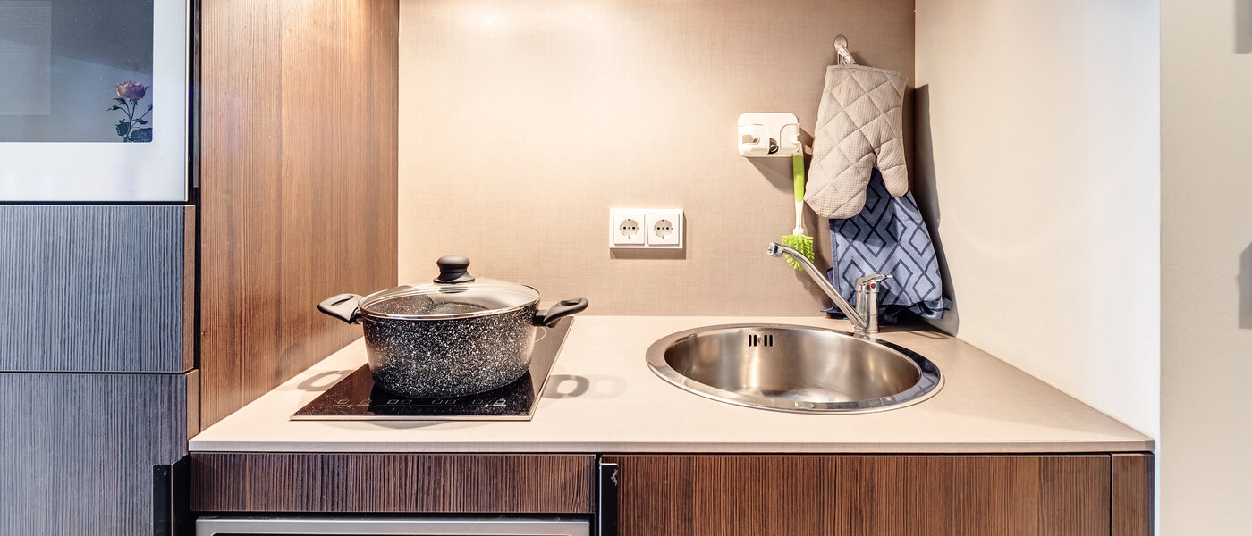 квартира München Schwabing-West (rund um den Hohenzollernplatz) 02 кухня 11899