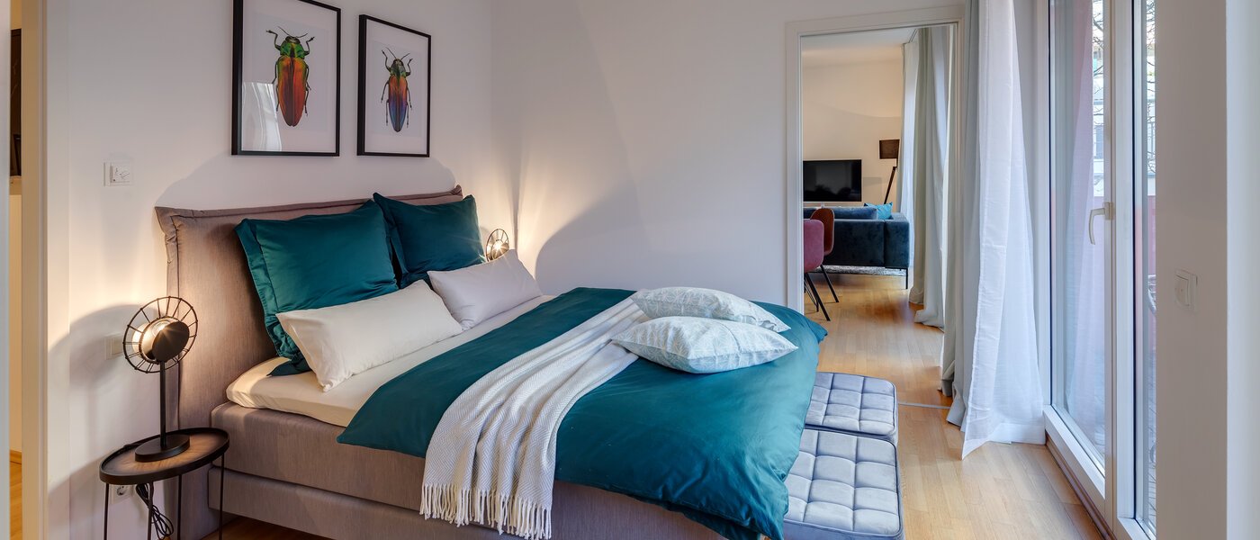 квартира München Schwabing (rechts der Leopoldstraße) 01 спальная комната 11920