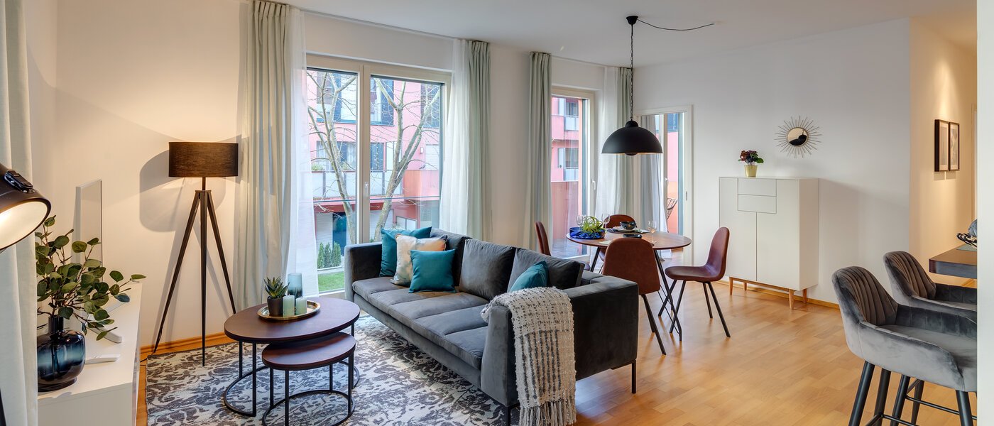 квартира München Schwabing (rechts der Leopoldstraße) 01 жилое пространство 11920