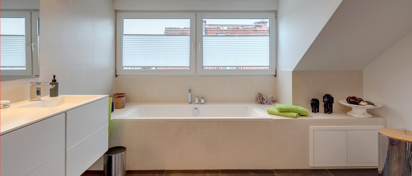 мансардная квартира München Lerchenau 01 ванная комната 11948