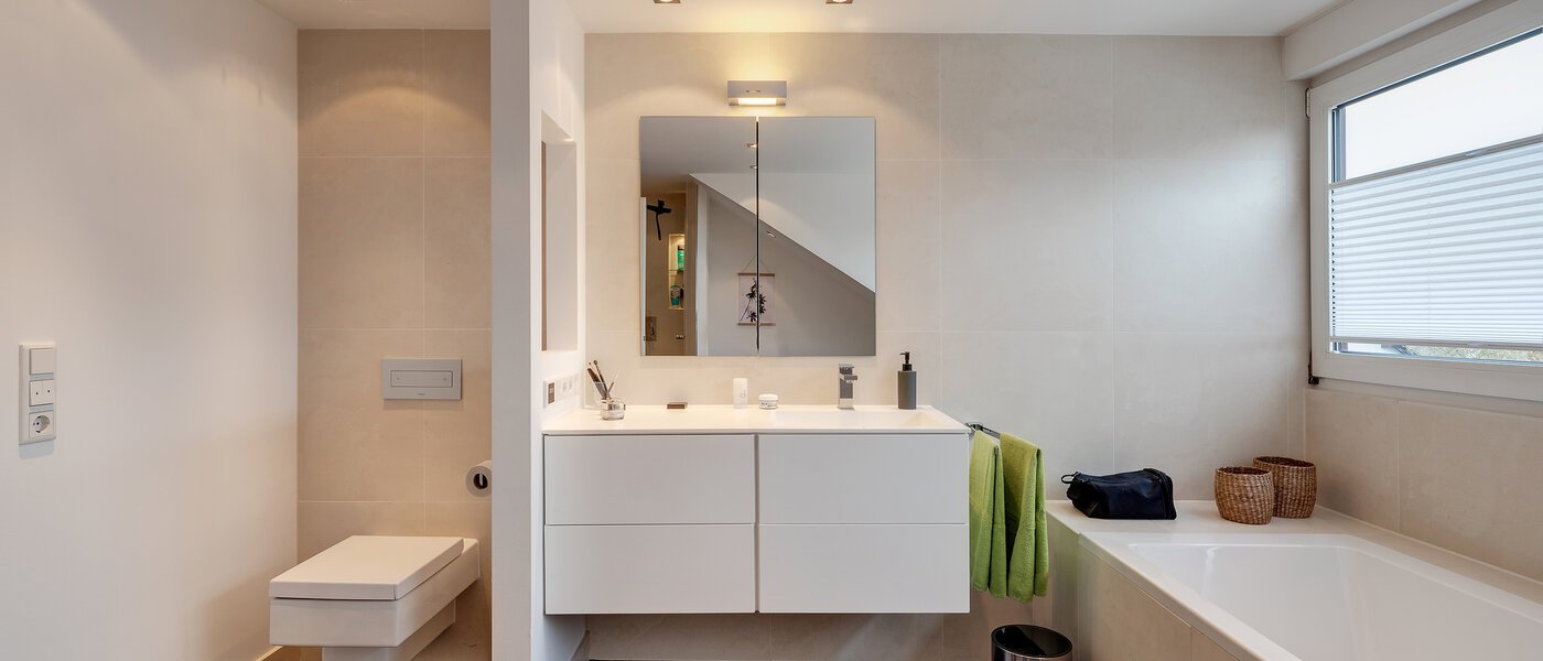 мансардная квартира München Lerchenau 02 ванная комната 11948