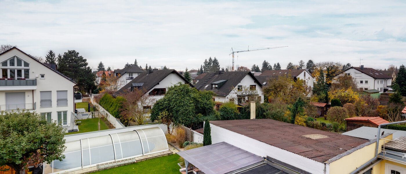 мансардная квартира München Lerchenau 02 вид из окна 11948