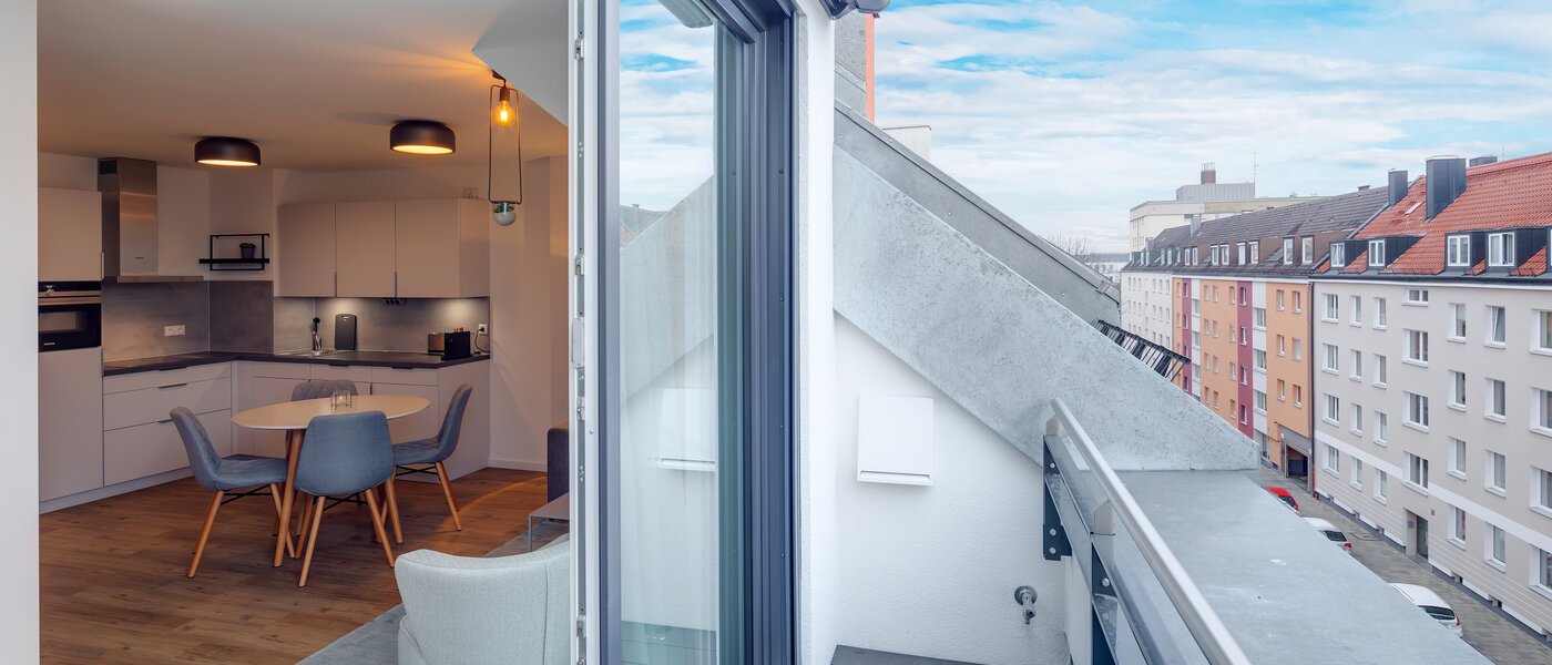 квартира München Milbertshofen 01 терраса с крышей 11977