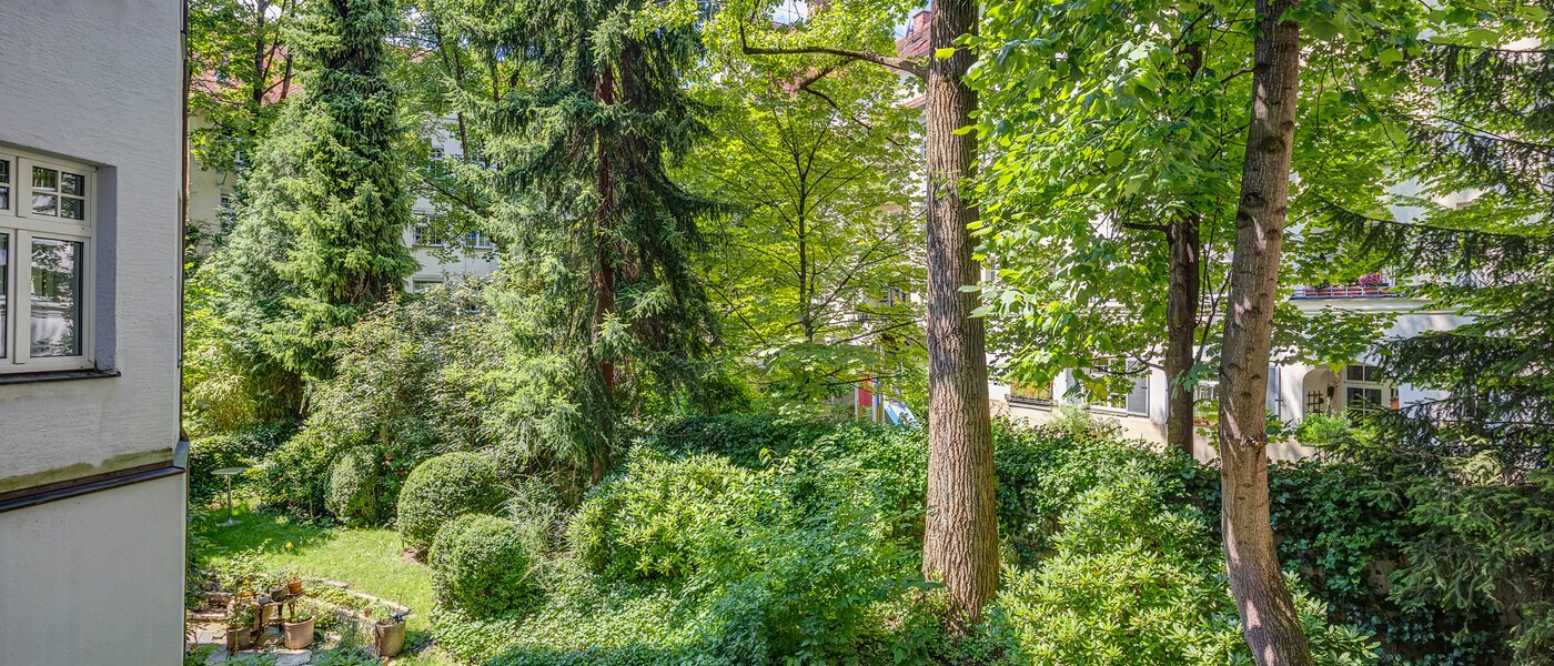 квартира München Bogenhausen 02 вид из окна 1203