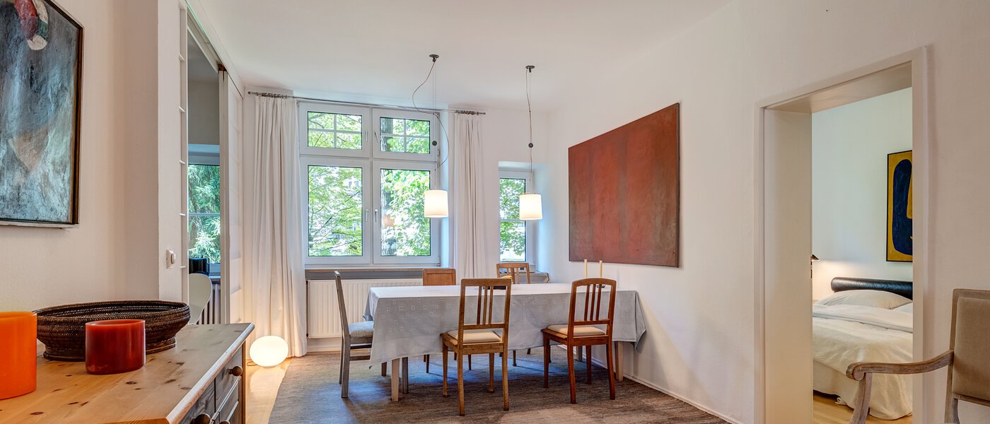 квартира München Bogenhausen 02 обеденная зона 1203