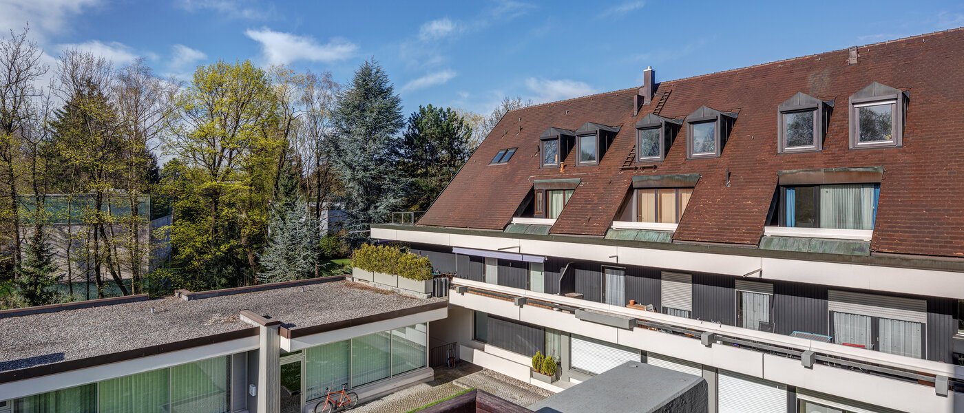 мансардная квартира München Oberföhring 03 вид из окна 1205