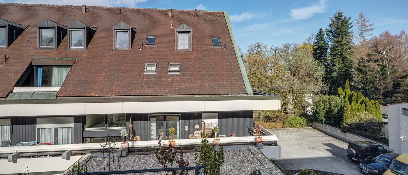 мансардная квартира München Oberföhring 04 вид из окна 1205