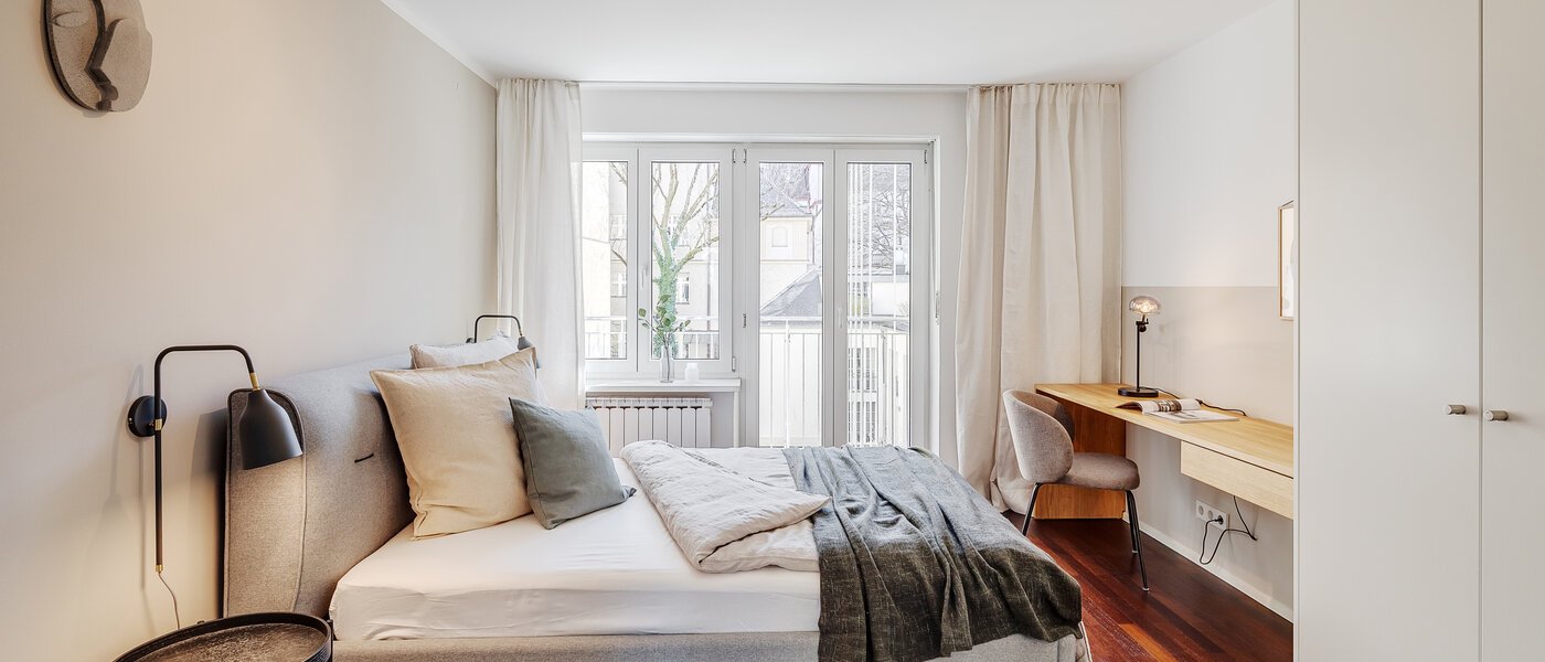 квартира München Schwabing 02 2-я спальная комната 12071