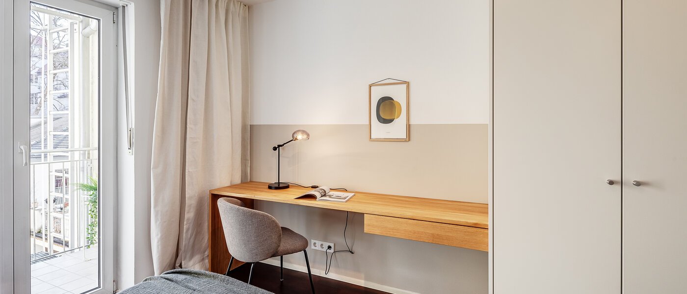 квартира München Schwabing 04 2-я спальная комната 12071