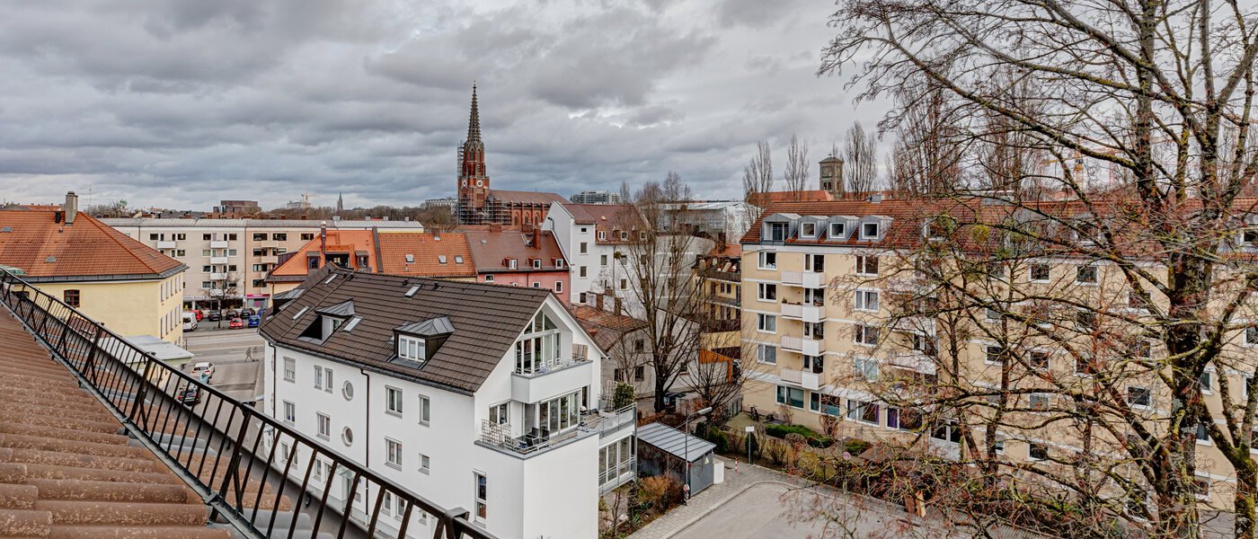 мансардная квартира München Au 01 вид из окна 12102