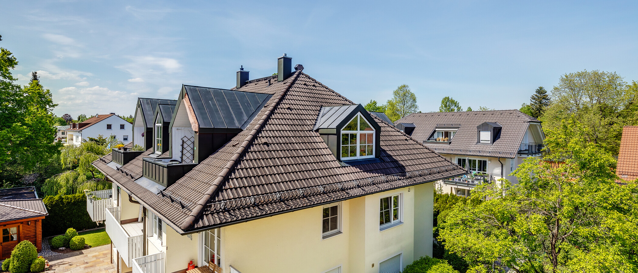 мансардная квартира München Waldperlach 03 вид из окна 12208