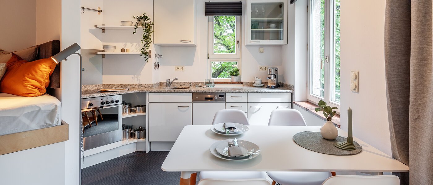 квартира München Schwabing 01 кухня 12216