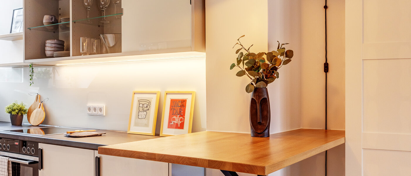 мансардная квартира München Lehel 01 кухня 12257