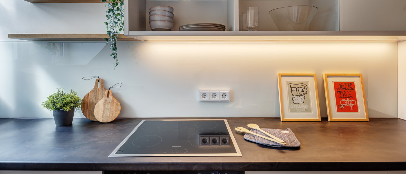 мансардная квартира München Lehel 04 кухня 12257