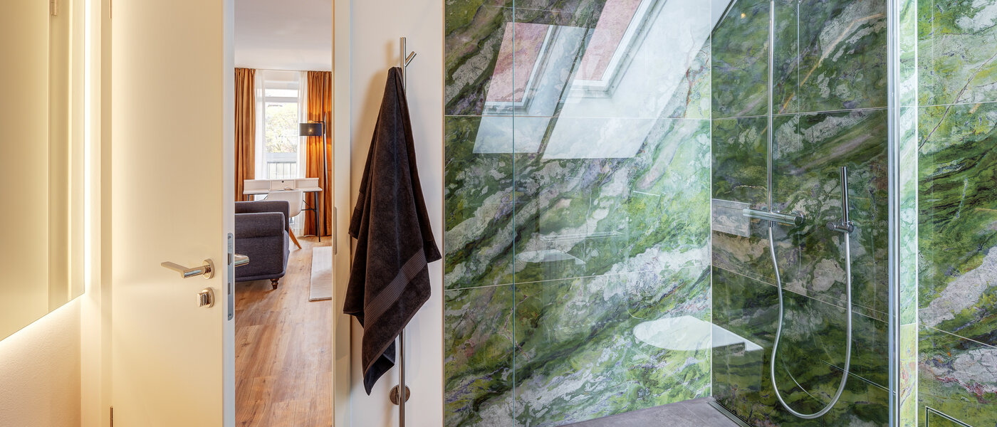 мансардная квартира München Lehel 06 ванная комната 12257