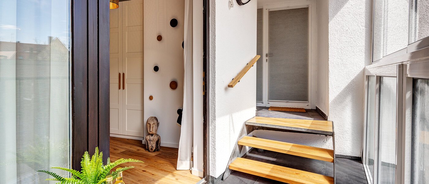 мансардная квартира München Lehel 02 балкон 12257