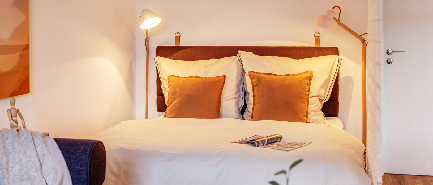 мансардная квартира München Lehel 01 зона для сна 12257