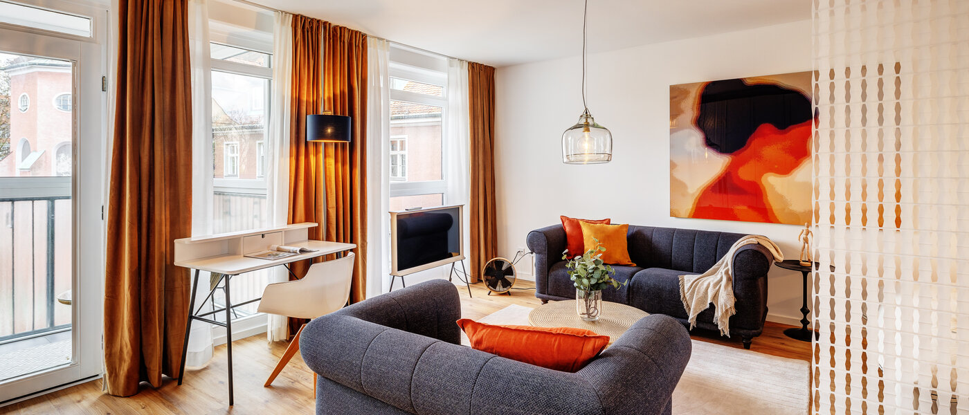 мансардная квартира München Lehel 01 жилое пространство 12257