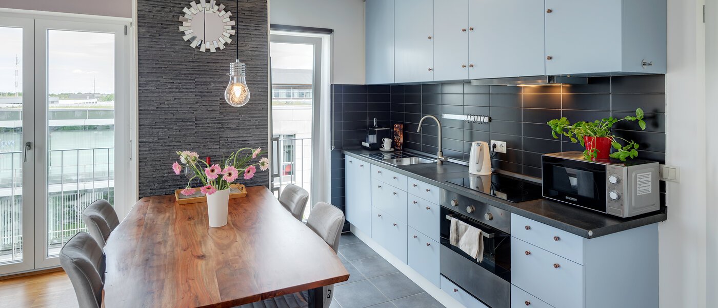 квартира München Messestadt Riem 01 кухня 12258