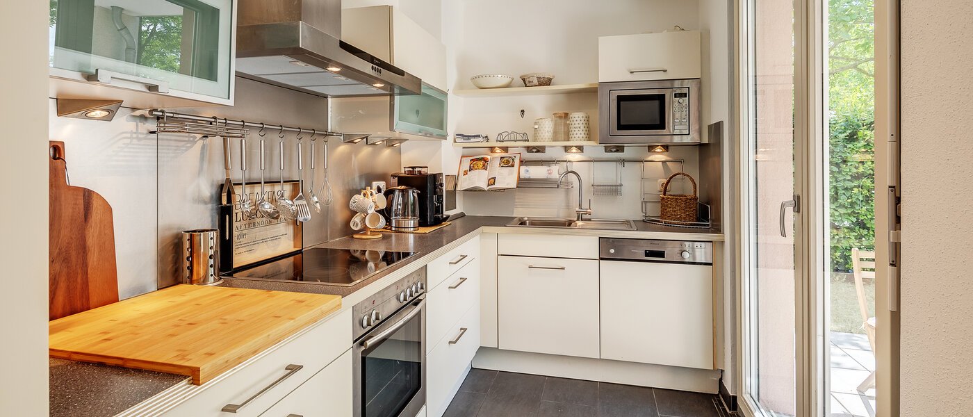 квартира с садом München Messestadt Riem 01 кухня 12287